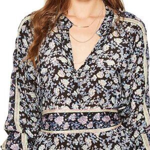 Free People Women's Skyway Drive-In Top Black - Large